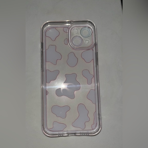 iPhone 13 Pink Cow Design Soft Phone Case - Picture 3 of 5